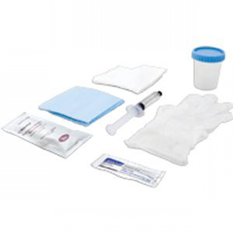 Foley Catheter Insertion Tray with 10 mL Pre-Filled Syringe