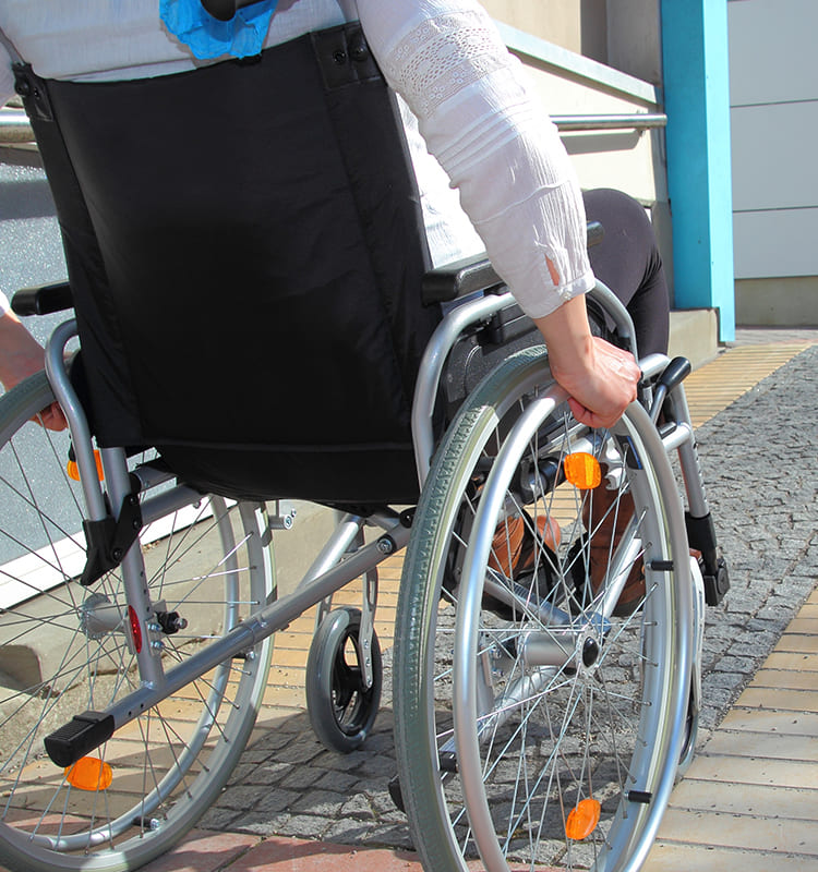 person using a wheelchair